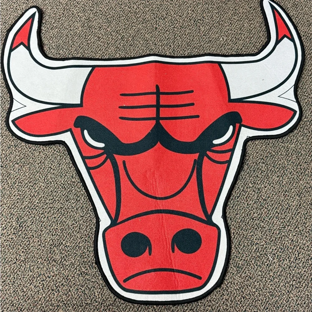 Chicago Bulls Logo area rug - Door Mat, 29” x 24”
